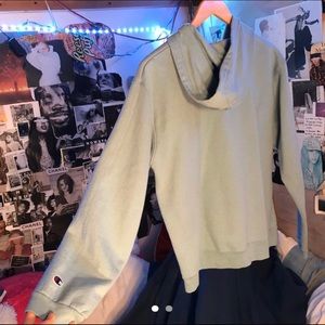 Blue champion zip up hoodie